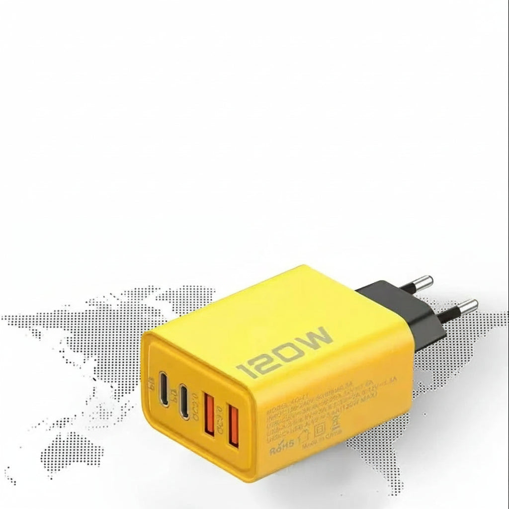 Adaptador ultra rápido para iPhone 17 16 15 Samsung Xiaomi Huawei