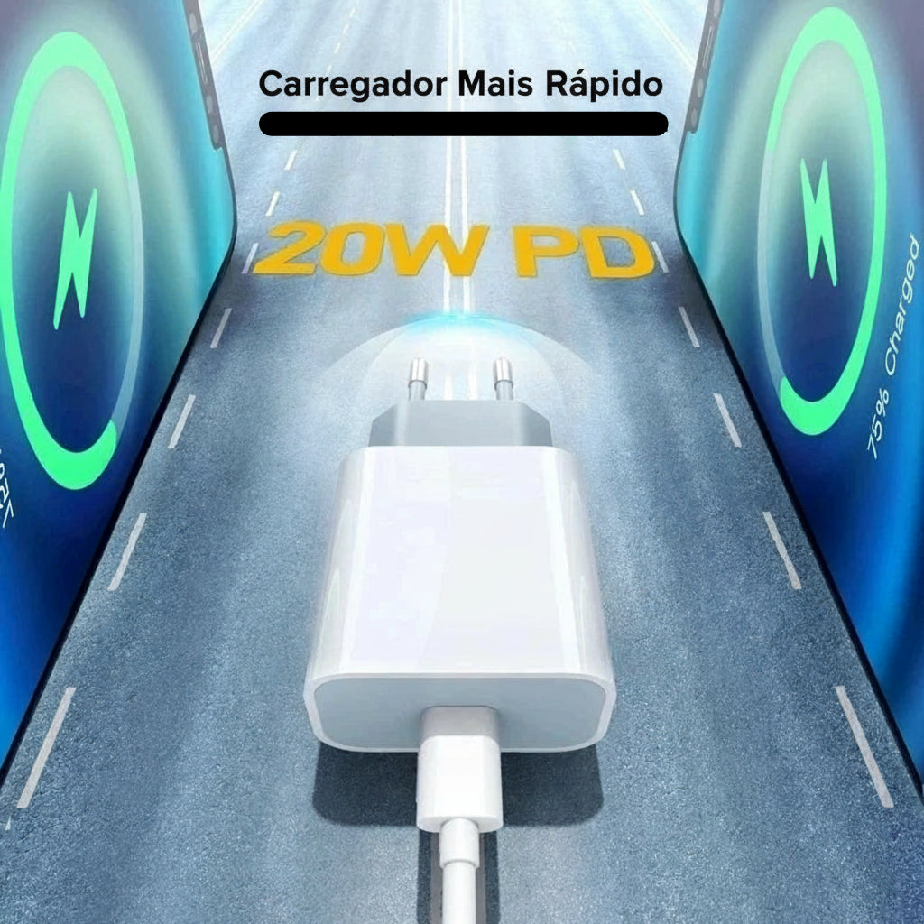 Carregador 20W Fast Charging USB C