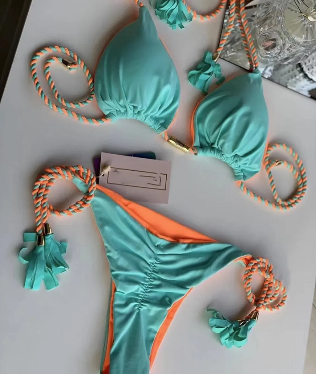 Conjunto de praia várias cores